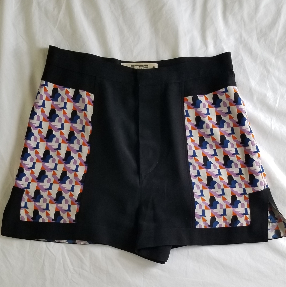 Preloved Etro Silk high-waisted shorts, 42
